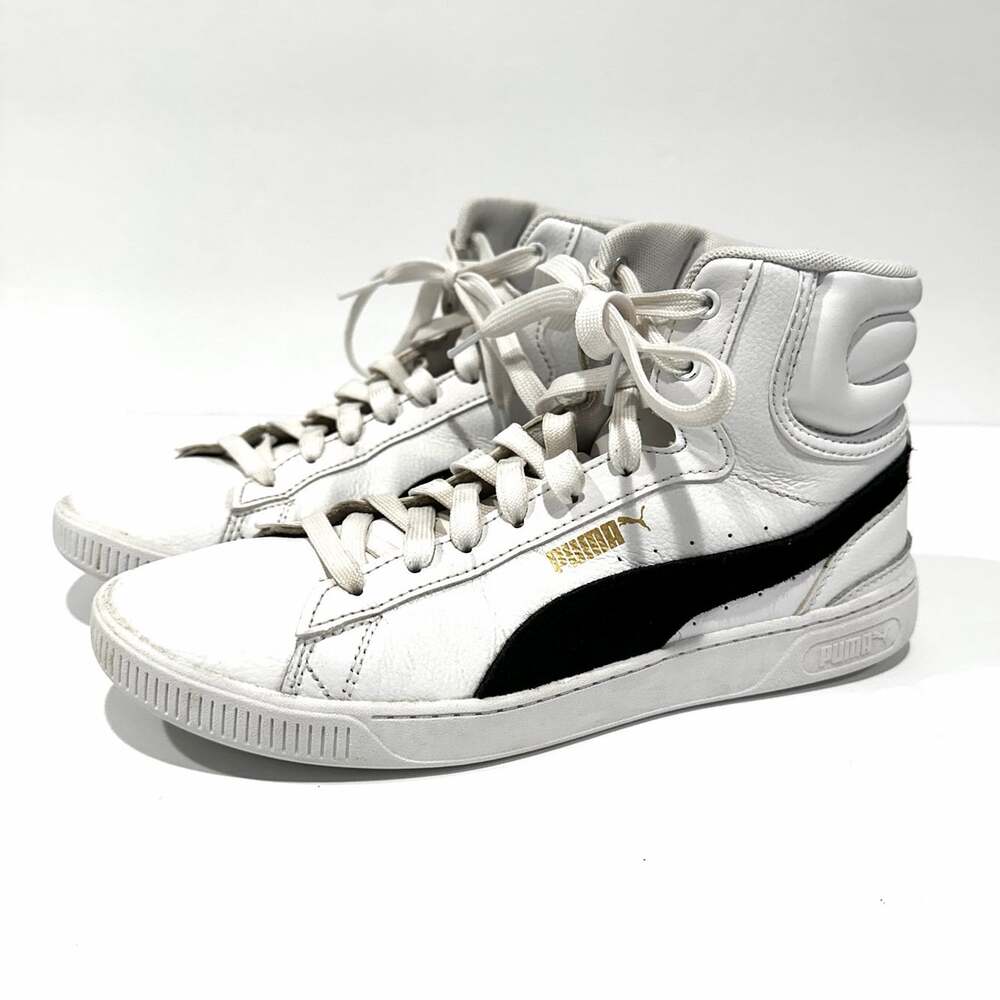 Puma Vikky V3 Mid White & Black High Top Women's Sneakers